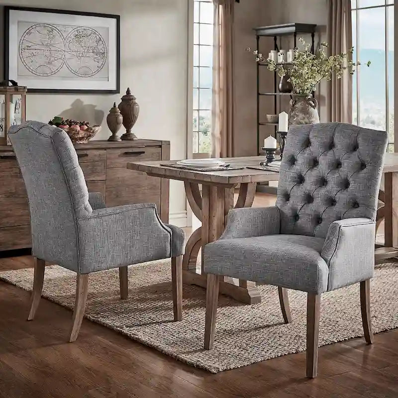 Fauteuil de salle à manger capitonné haut de gamme Benchwright par iNSPIRE Q Artisan