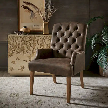 Fauteuil de salle à manger capitonné haut de gamme Benchwright par iNSPIRE Q Artisan