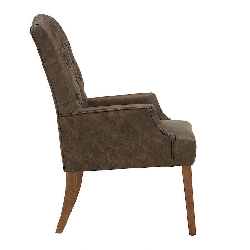 Fauteuil de salle à manger capitonné haut de gamme Benchwright par iNSPIRE Q Artisan