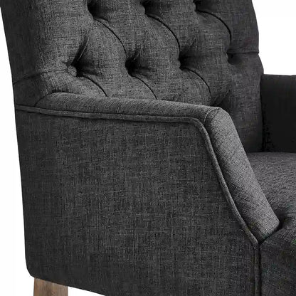 Fauteuil de salle à manger capitonné haut de gamme Benchwright par iNSPIRE Q Artisan