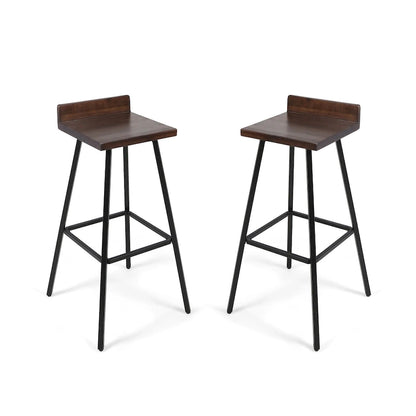 Tabourets de bar d'intérieur contemporains en bois d'acacia Bidwell (lot de 2) par Christopher Knight Home