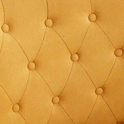 Fauteuil club capitonné avec repose-pieds et coussin