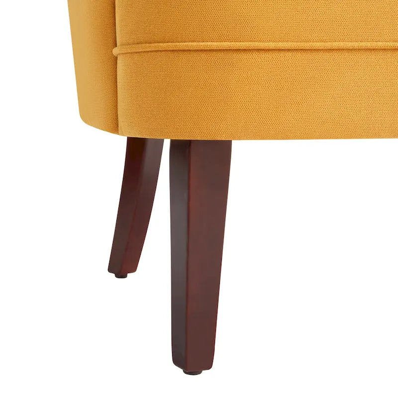 Fauteuil club capitonné avec repose-pieds et coussin