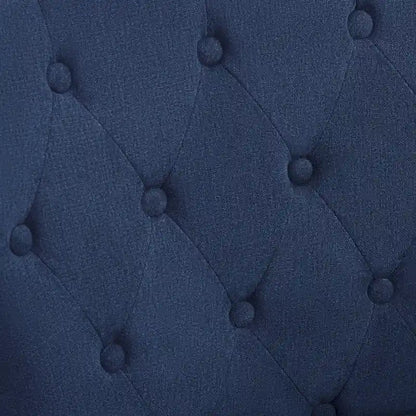 Fauteuil club capitonné avec repose-pieds et coussin