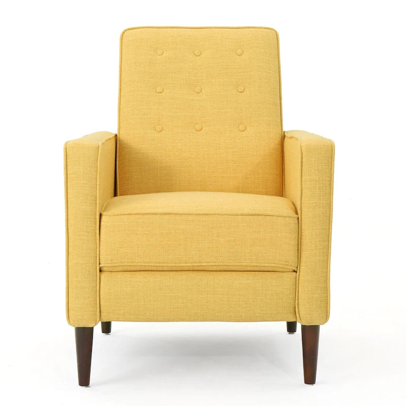 Fauteuil inclinable Mervynn en tissu capitonné, style moderne du milieu du siècle, par Christopher Knight Home