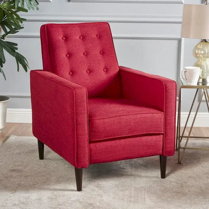 Fauteuil inclinable Mervynn en tissu capitonné, style moderne du milieu du siècle, par Christopher Knight Home