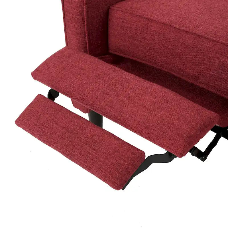 Fauteuil inclinable Mervynn en tissu capitonné, style moderne du milieu du siècle, par Christopher Knight Home