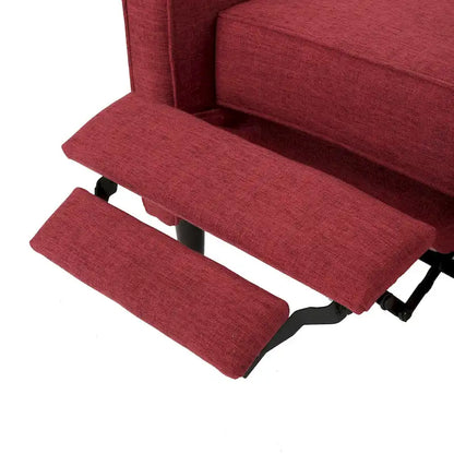 Fauteuil inclinable Mervynn en tissu capitonné, style moderne du milieu du siècle, par Christopher Knight Home