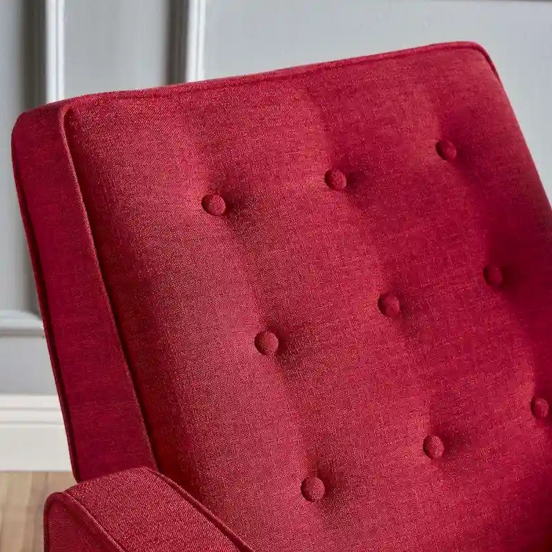 Fauteuil inclinable Mervynn en tissu capitonné, style moderne du milieu du siècle, par Christopher Knight Home