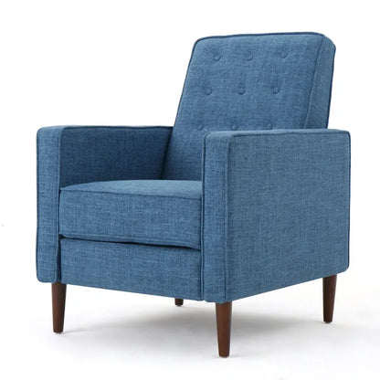 Fauteuil inclinable Mervynn en tissu capitonné, style moderne du milieu du siècle, par Christopher Knight Home