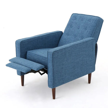 Fauteuil inclinable Mervynn en tissu capitonné, style moderne du milieu du siècle, par Christopher Knight Home