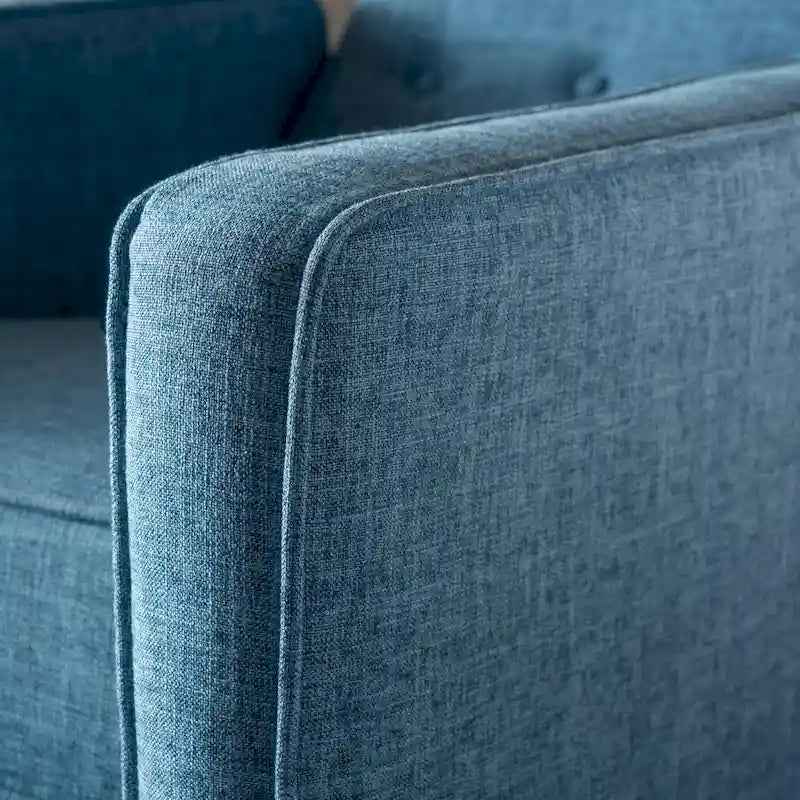 Fauteuil inclinable Mervynn en tissu capitonné, style moderne du milieu du siècle, par Christopher Knight Home