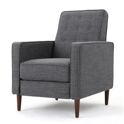 Fauteuil inclinable Mervynn en tissu capitonné, style moderne du milieu du siècle, par Christopher Knight Home