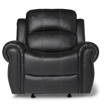 Fauteuil inclinable à bascule Charlie en similicuir par Christopher Knight Home