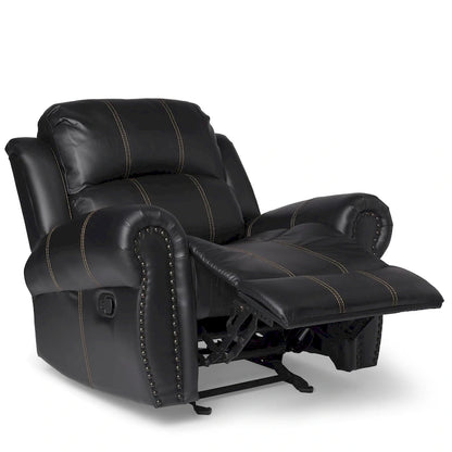 Fauteuil inclinable à bascule Charlie en similicuir par Christopher Knight Home