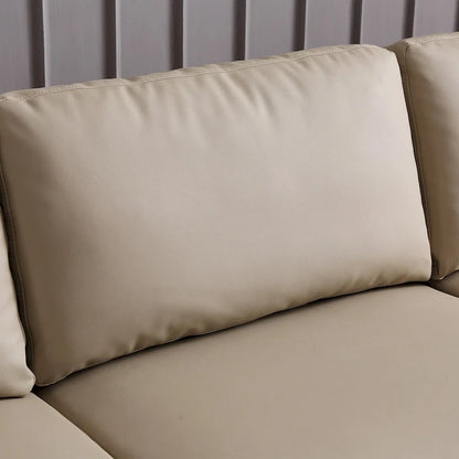 Canapé-lit réversible OVIOS avec coussins moelleux et pieds en métal