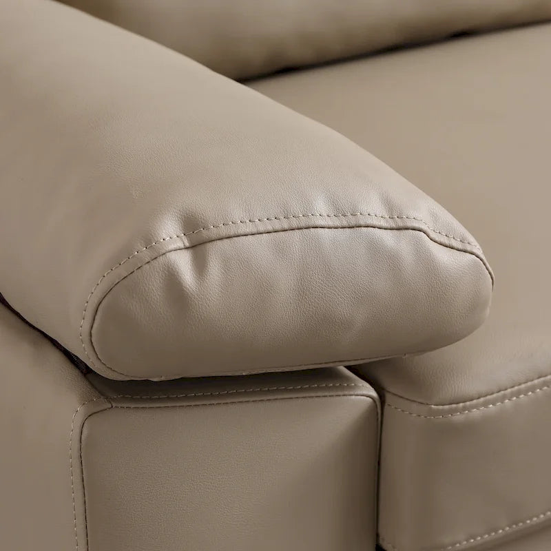 Canapé-lit réversible OVIOS avec coussins moelleux et pieds en métal