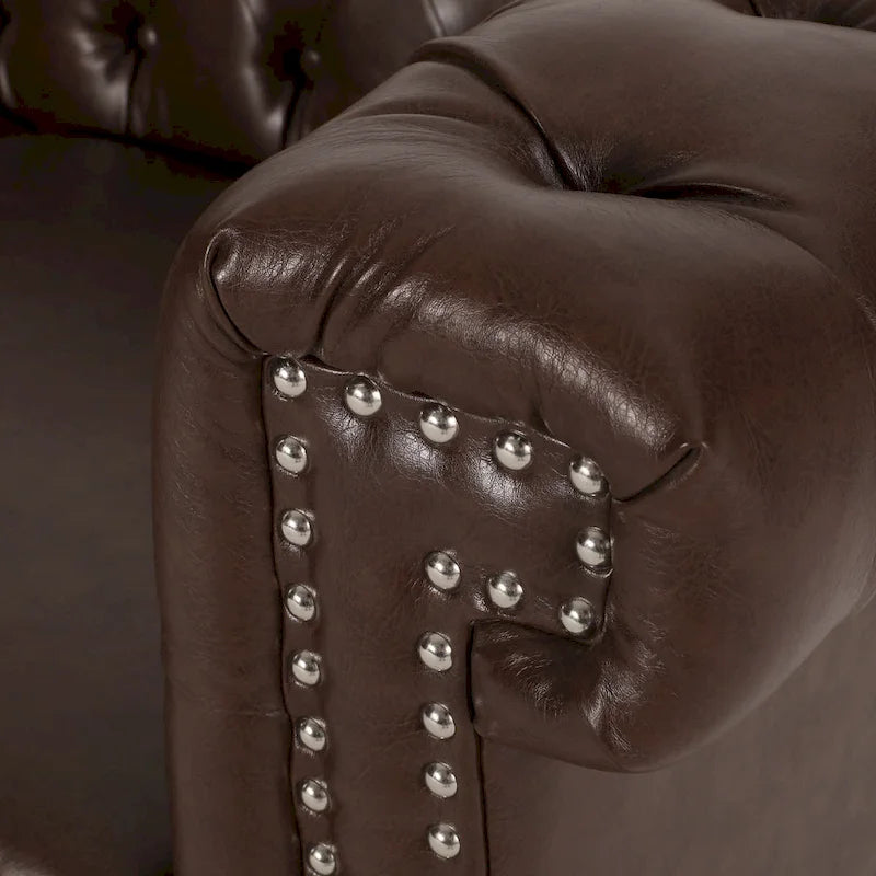 Canapé Chesterfield capitonné 3 places Parkhurst de Christopher Knight Home