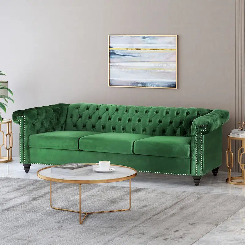 Canapé Chesterfield capitonné 3 places Parkhurst de Christopher Knight Home