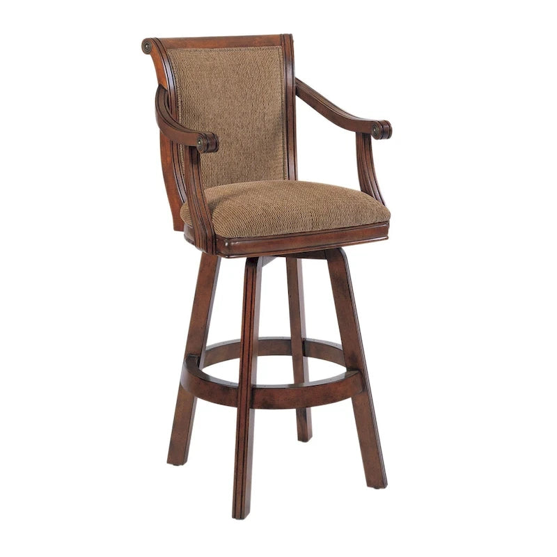 Tabouret de bar pivotant Bordeaux Warm Cherry 30 pouces