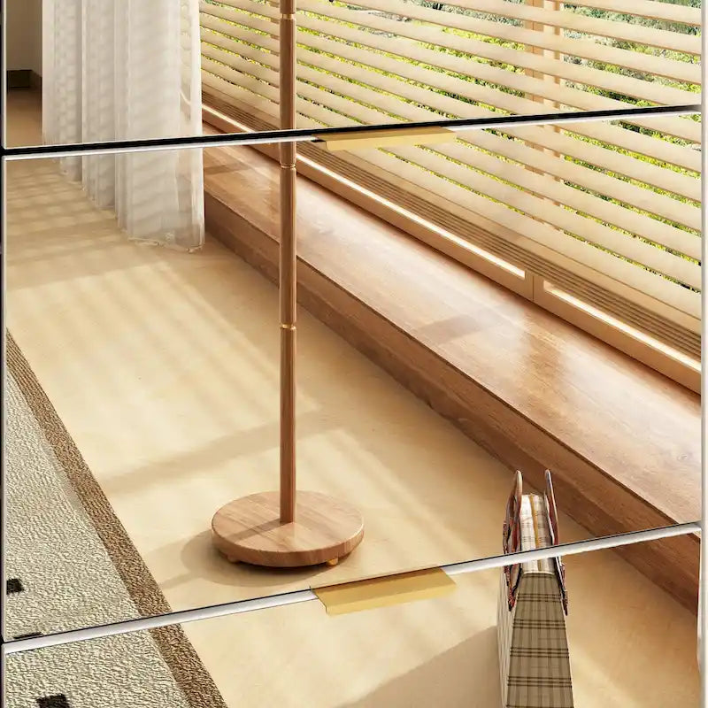 Meuble à chaussures sur pied Kerrogee avec miroir et organisateur de chaussures