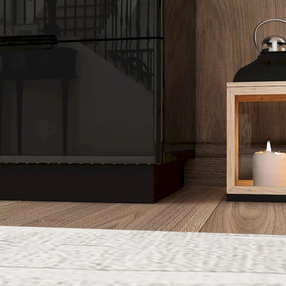 Commode brillante de 63 pouces avec commode claire, 8 tiroirs et grand plateau