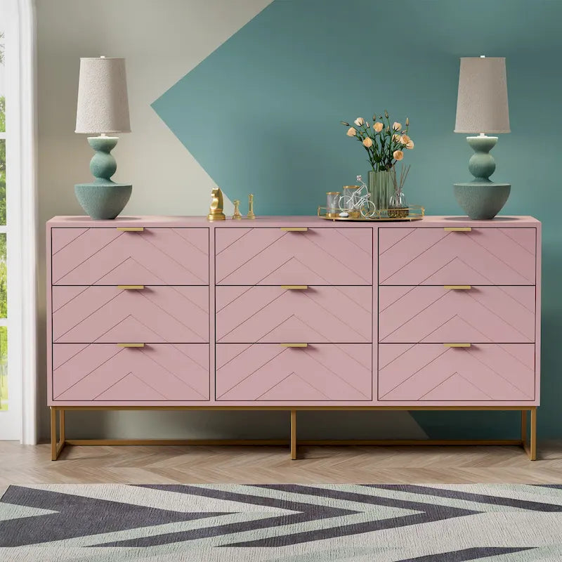 Commode à 9 tiroirs, tour de rangement, meuble de chambre, organisateur de salon