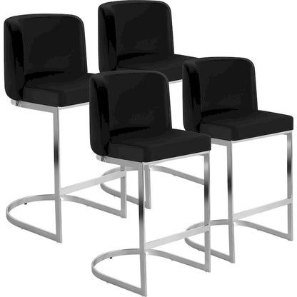 26 tabourets de bar rembourrés, hauteur comptoir - 46 cm (L) x 50 cm (P) x 95 cm (H)