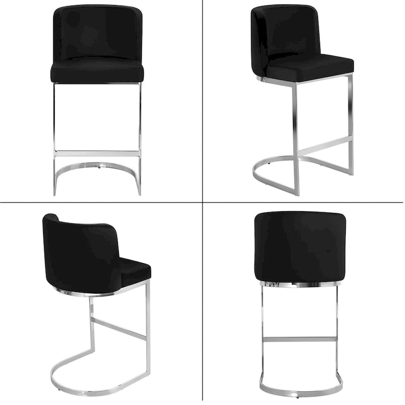 26 tabourets de bar rembourrés, hauteur comptoir - 46 cm (L) x 50 cm (P) x 95 cm (H)