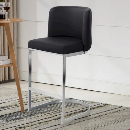 26 tabourets de bar rembourrés, hauteur comptoir - 46 cm (L) x 50 cm (P) x 95 cm (H)