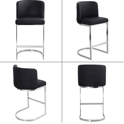 26 tabourets de bar rembourrés, hauteur comptoir - 46 cm (L) x 50 cm (P) x 95 cm (H)