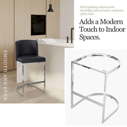 26 tabourets de bar rembourrés, hauteur comptoir - 46 cm (L) x 50 cm (P) x 95 cm (H)