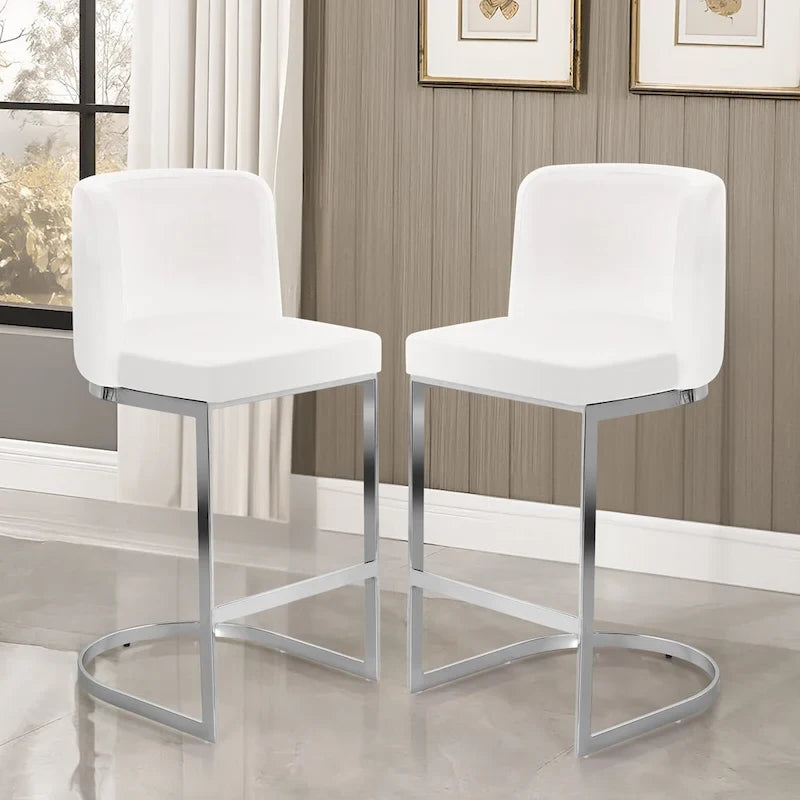 26 tabourets de bar rembourrés, hauteur comptoir - 46 cm (L) x 50 cm (P) x 95 cm (H)