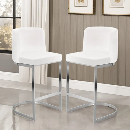 26 tabourets de bar rembourrés, hauteur comptoir - 46 cm (L) x 50 cm (P) x 95 cm (H)