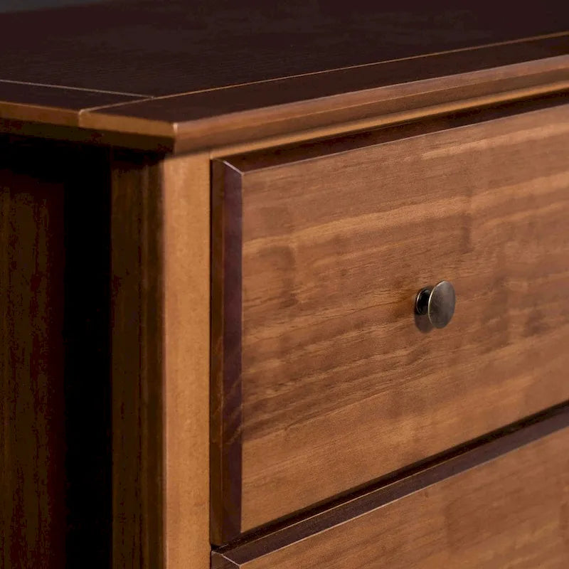 Meubles en bois massif de style Shaker, commode à 5 tiroirs.