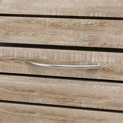 Meuble à chaussures à deux tiroirs de 22,4 cm de large, organisateur de chaussures à tiroirs rabattables