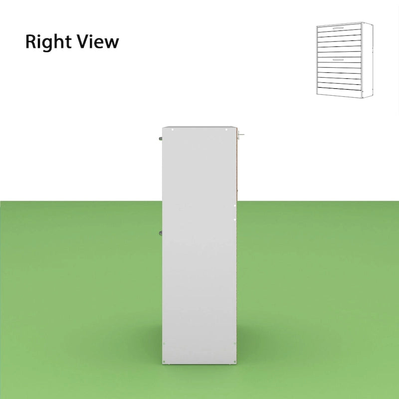Meuble à chaussures à deux tiroirs de 22,4 cm de large, organisateur de chaussures à tiroirs rabattables