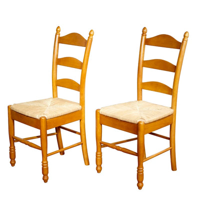 Chaise de salle à manger à dossier échelle Jessie de Simple Living (lot de 2)