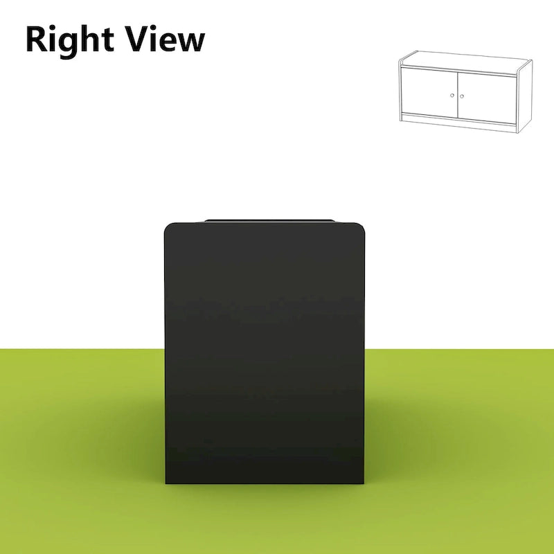 Banc de rangement pour chaussures d'entrée avec 2 portes et coussin d'assise rembourré