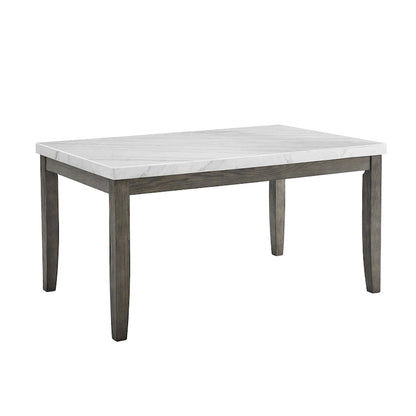 Table de salle à manger Steve Silver Ellington avec plateau en marbre