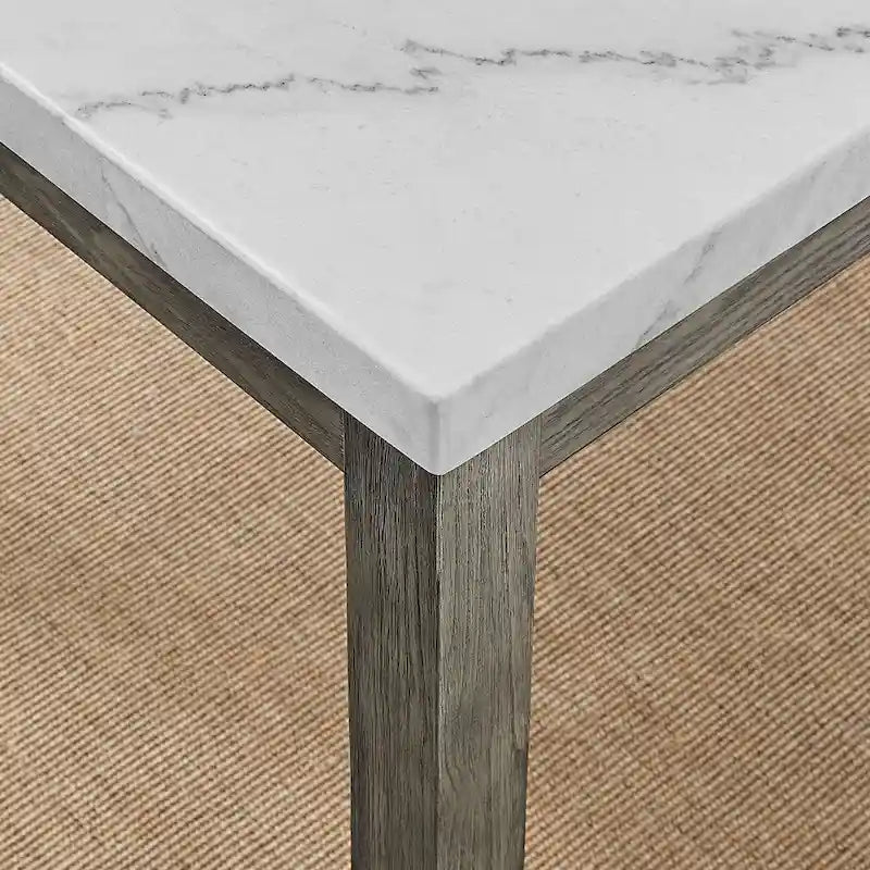 Table de salle à manger Steve Silver Ellington avec plateau en marbre