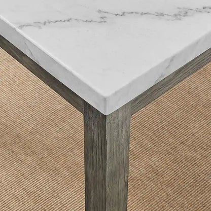 Table de salle à manger Steve Silver Ellington avec plateau en marbre