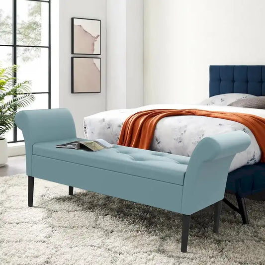 Storage Bench Tufted Bed Bench Entryway Bench