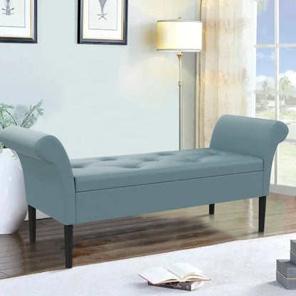 Banc de rangement, banc de lit capitonné, banc d'entrée