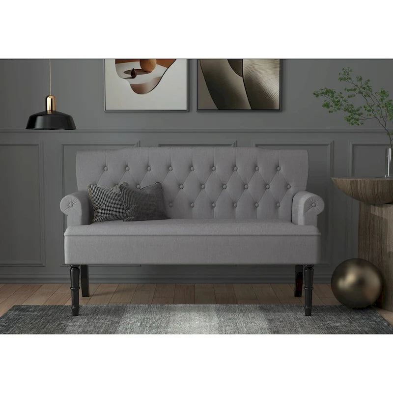 Carlotta Rolled Arm Settee