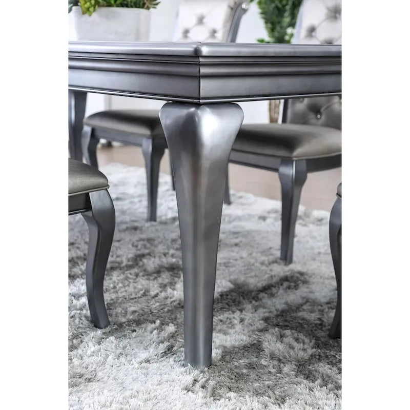 Table de salle à manger extensible Furniture of America Tily Glam Grey 84 pouces