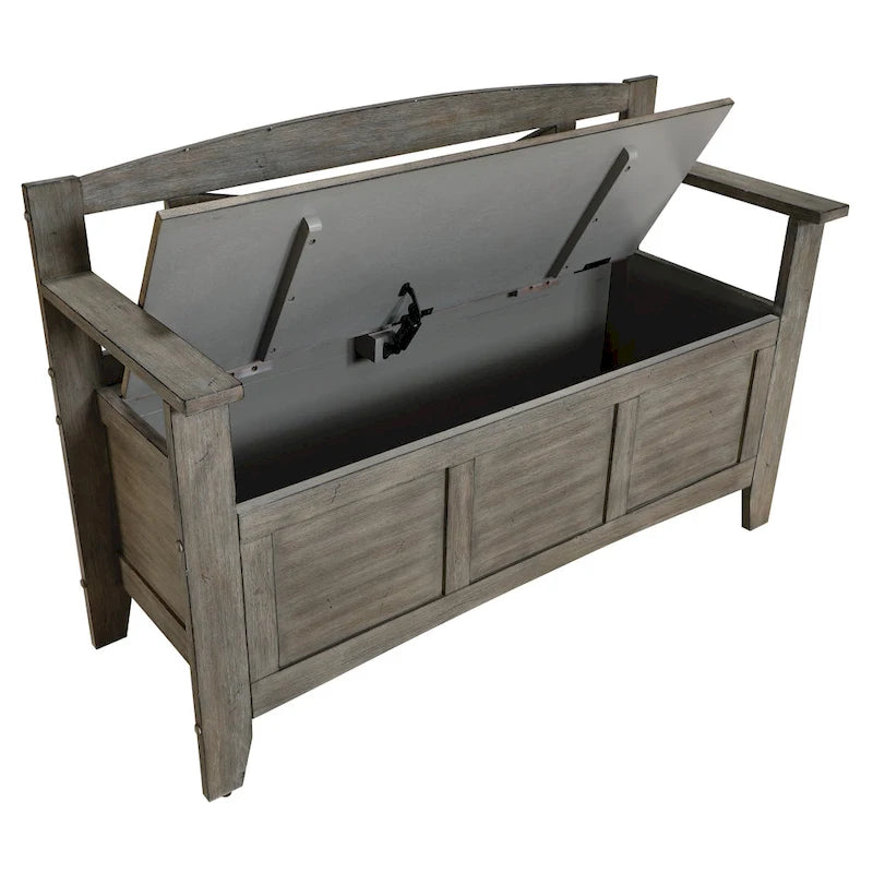 Banc d'entrée avec rangement rabattable