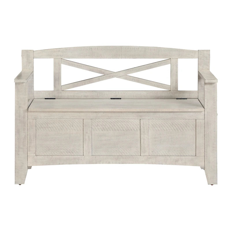 Banc d'entrée avec rangement rabattable