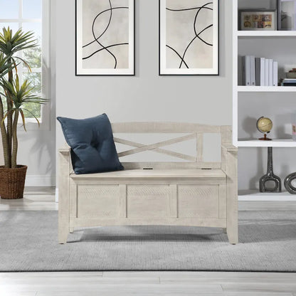 Banc d'entrée avec rangement rabattable