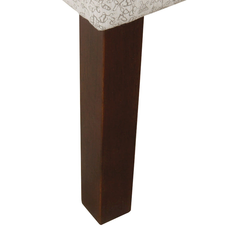 Fauteuil d'appoint Porch &amp; Den Lyric Swoop Arm crème/gris à motif vintage.